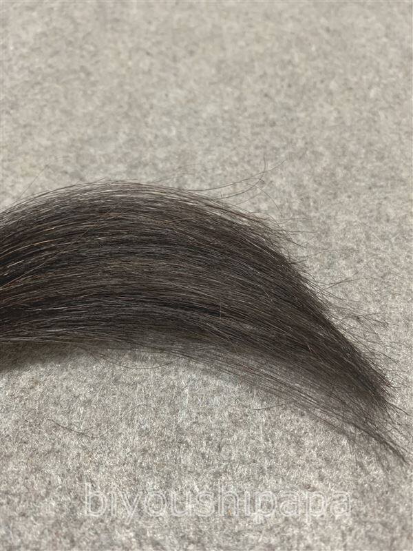 ロレアルパリエクセランスパリクチュール7C ライト チョコレート ブラウンで黒髪+白髪10％を染めた髪色