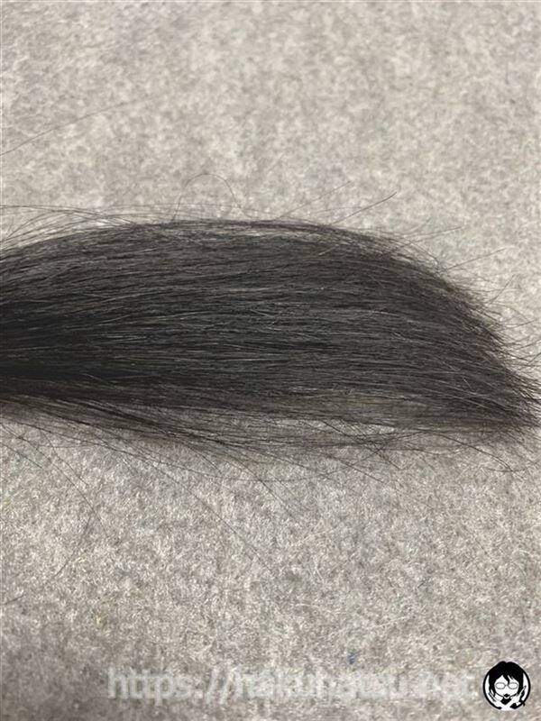 ビゲン 香りのヘアカラー 4A　アッシュブラウン黒髪+白髪10％に染めた色