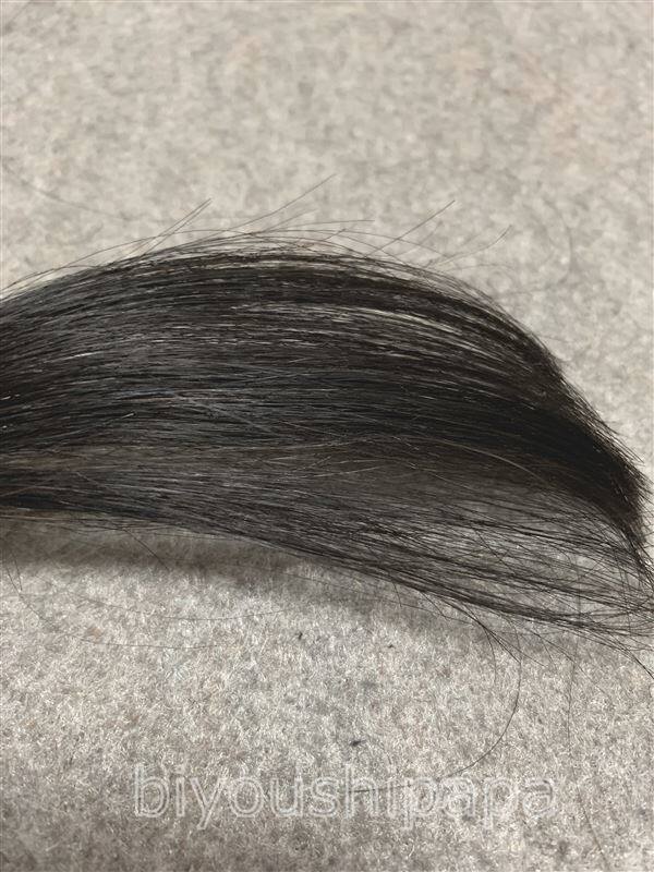 サロンドプロザ・クリームヘアカラー4 ライトブラウンで黒髪+白髪10％を染めた色