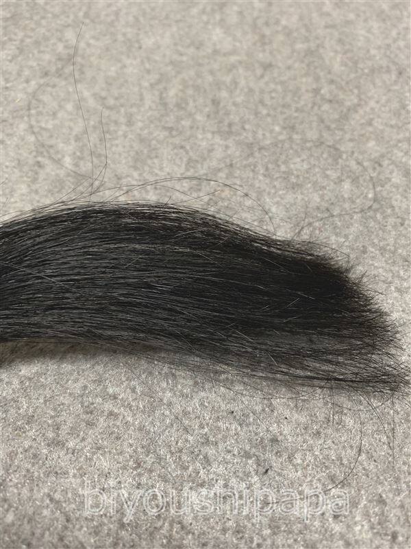 サロンドプロザ・クリームヘアカラー　5Aダークアッシュブラウンで黒髪+白髪10％を染めた色