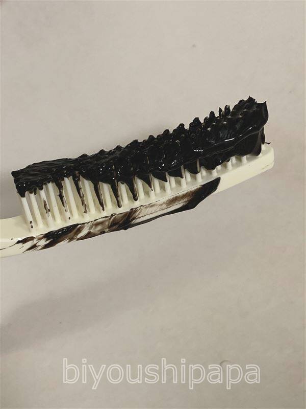 大島椿ヘアカラートリートメント体験レビューブラシの密歯