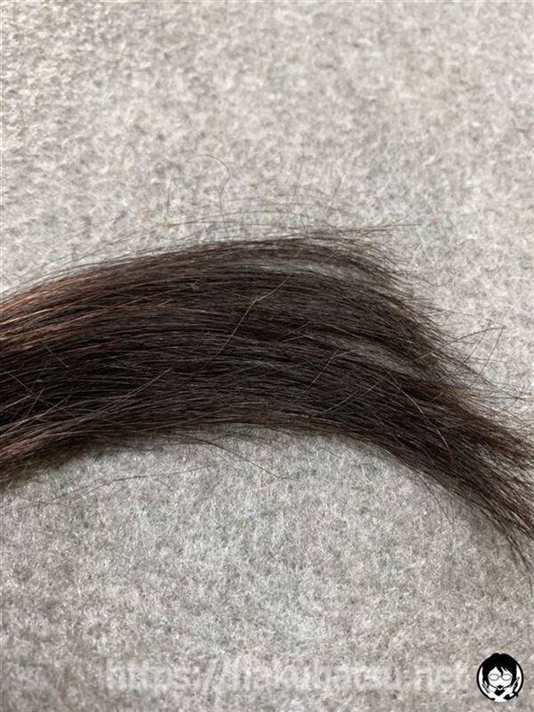 スティーブンノル カラークチュール クリームヘアカラー 6M マロンブラウンを黒髪+白髪10％に染めた髪色