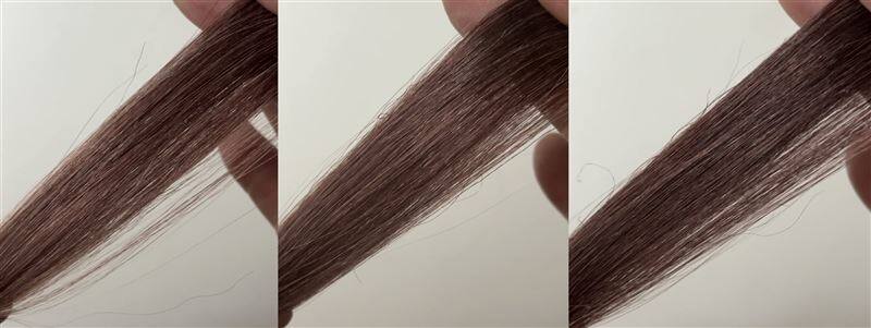 RISHIRIA Furel（リシリアフレル）カラーシャンプーダークブラウンで白髪を染めた色の変化